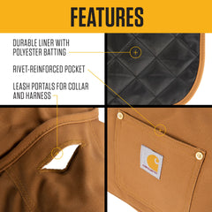 Carhartt cuello corduroy acolchado, confort y calor suave