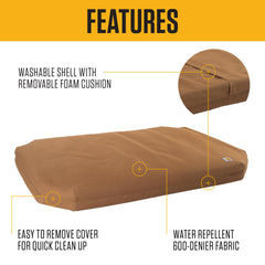 Carhartt Field Dog Bed acabado resistente al agua: mantiene a tu perro seco.