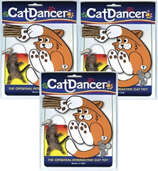 Cat Dancer: paquete de 3 juguetes interactivos para gatos, ideal para juego activo.
