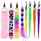 CATENESS repuestos gusano-pluma para gato, estimulan la curiosidad y el juego interactivo.