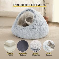 CATISM cama-gato-autocalentable para confort nocturno y descanso.