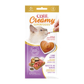 Catit Creamy Superfoods tubo cordero con quinoa, recompensa hidratante para gatos