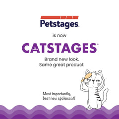 Catstages Kitty Slow Feeder, diseño rompecabezas, mantiene al gato entretenido durante la comida.