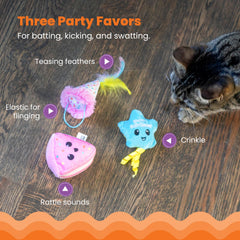 Catstages juguete con lazos y crujido para gatos.