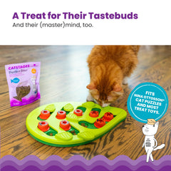 Catstages Purrfect Bitez: uso seguro en rompecabezas para estimular la mente