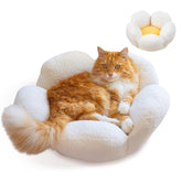 Catstages Purrfect Petals: cama-gato flor para descanso cómodo y seguro.