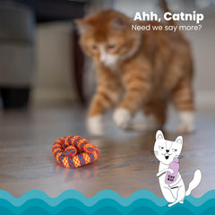 Catstages Plaque Away Pretzel, textura de malla que facilita una limpieza suave.