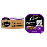 Cesar Clásico Lomo en Salsa de pollo, ingrediente principal real para perros felices.