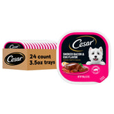Cesar Clásico Paté en Salsa, bandeja 3.5oz, lista para servir al perro, fácil de dosificar.