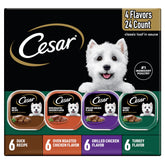 Cesar comida humeda clasico loaf en salsa, textura jugosa para perro feliz