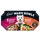 Cesar cuencos tibios pollo y carne: aroma irresistible para la comida diaria
