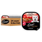 Cesar Loaf Topper Angus en bandeja 3-5oz, listo para servir como topping