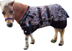 Cobija Challenger para mini burro; ideal para clima húmedo.