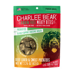 Charlee Bear Bocaditos carne en bolsa reutilizable para conservar frescura.