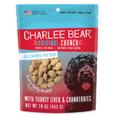 Charlee Bear Original Crunch higado de pavo y arandanos, snack sabroso y ligero.