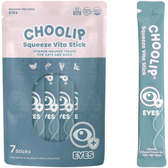 Choolip Squeeze Vita Stick, empaque frontal, snack práctico para mascotas