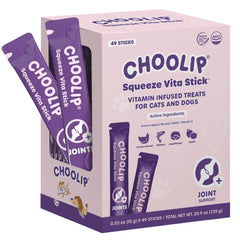 Choolip Squeeze Vita Stick envase frente: premio diario sabroso para mascotas.