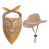 Choyaxo sombrero vaquero para mascotas, estilo retro para fiestas.
