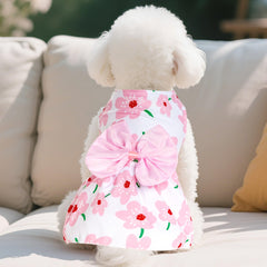 Choyaxo vestido con detalle floral, añade dinamismo al juego.