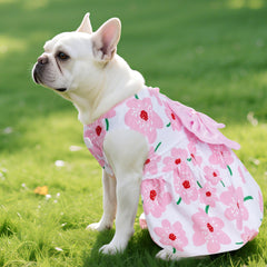 Choyaxo vestido perro floral, estilo veraniego; para eventos y fotos.