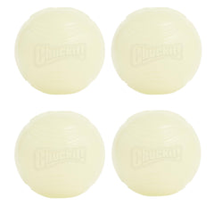 Chuckit! Glow en la oscuridad, pelota de 2,5 pulgadas para juegos nocturnos seguros.