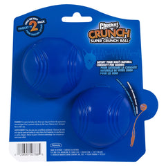 Chuckit Crunch Ball, balle avec craquement interne pour stimuler les sens pendant le jeu.
