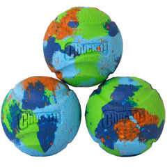 Chuckit EcoFetch bola de 2,5 pulgadas color brillante para juego al aire libre