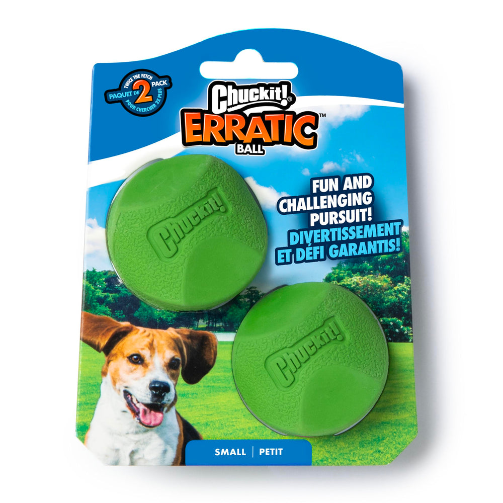 Chuckit! bola erratica para perros, rebote impredecible, ideal para perros pequeños.