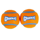 La Chuckit! Pelota tenis para perros grande, paquete de dos, ideal para juego al aire libre.