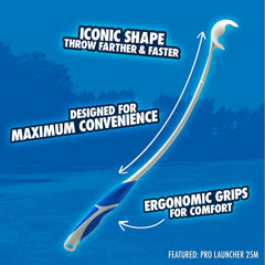 Alcance extendido para lanzamientos más largos en exterior.