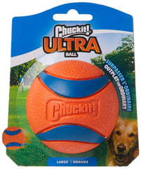 Pack de bolas Ultra Grandes Chuckit: lanzamiento sin agacharte y cómodo.