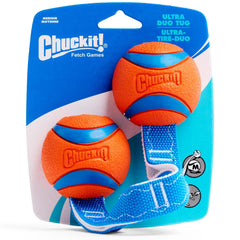 Colores brillantes de Chuckit! Ultra Duo Tug facilitan localizarlo al aire libre