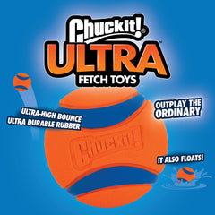 Chuckit! Pelota Ultra flotante para juego en agua sin perderla de vista.