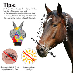 Chunful malla para caballo con ventilación elástica ofrece comodidad durante el uso.
