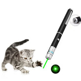 CHUQIANTONG gato: juguete USB recargable con remoto verde para juego interactivo.
