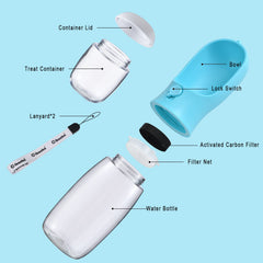 Cibaabo botella de agua de 300 ml, agua lista para caminar.