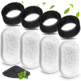 Cirfifth filtros para bebedero de gato, tres capas, mejor filtración de pelos y sabor.