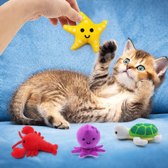 CiyvoLyeen Pulpo: peluche catnip que anima a rascar, morder y jugar.