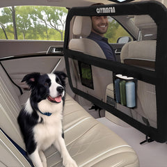 CJYMMFAN barrera perro asiento trasero visibilidad clara para seguimiento sin perder contacto visual
