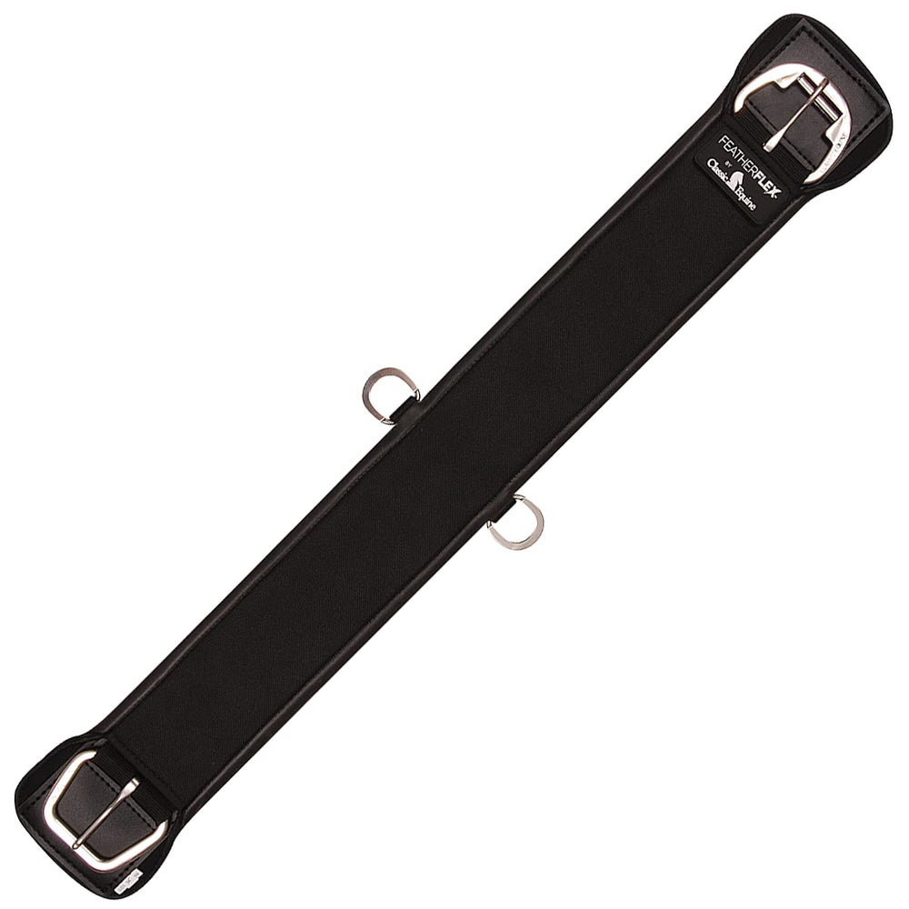 Classic Equine Feather Flex Recta en negro 36, reduce rozaduras y mejora la comodidad.