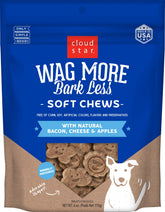 Cloud Star Wag More Bark Less: bocaditos suaves con tocino natural para perros