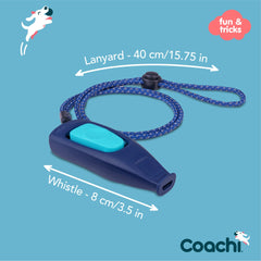 Coachi Whizzclick tono unico de silbato para comandos consistentes.