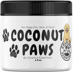 Coconut Essentials Coconut Paws crema para patas del perro, alivio y protección.