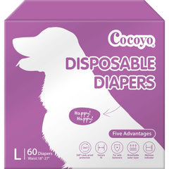 COCOYO paños para perros hembra con ajuste seguro para paseos.