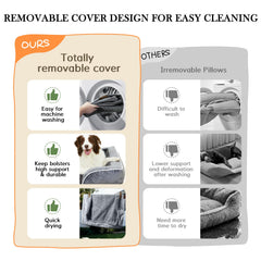 Funda removible y lavable facilita la limpieza de la cama