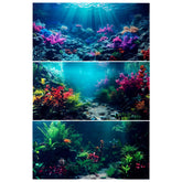 COMSUN fondo de acuario con corales brillantes para mayor profundidad visual.