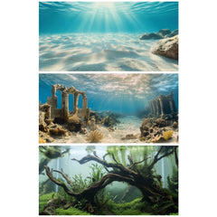 COMSUN fondo acuario: ruinas submarinas, añade profundidad y realismo al acuario.