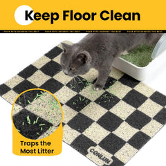 Conlun almohadilla para arena de gato con absorcion de arena, ideal para zonas de paso.