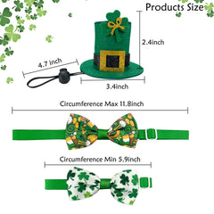 CooShou sombrero verde San Patricio para hámster visto de perfil, diseño seguro.