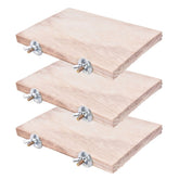 CoscosX perchas para aves cuadradas, 3 piezas, descanso cómodo en jaula.